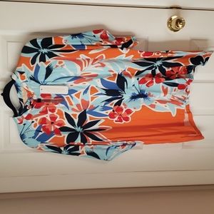 Soft Surroundings Misses Cabana Bay Woven Top Tunic Blouse  NWT  Size M